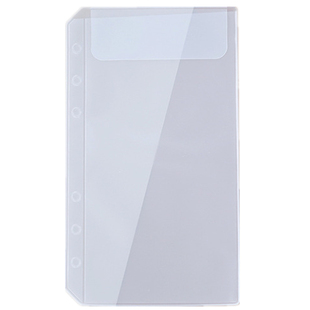 活页收纳袋a66孔单双口票据活页袋分类袋贴纸翻盖手帐文件收纳册