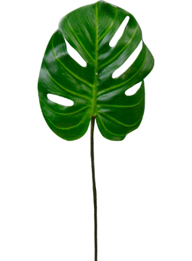 室内绿色植物绢布单支叶子花艺