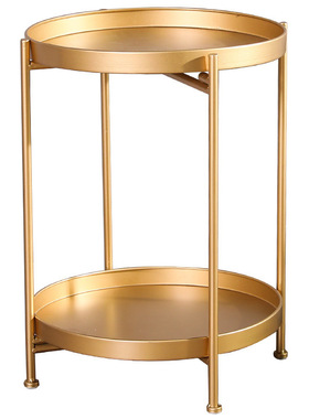 北欧金属双层铁艺小茶几