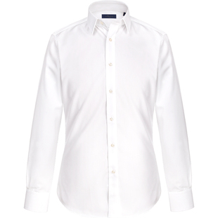 十米布衬衫男长袖商务修身免烫韩版职业正装工作上班西装白衬衣男