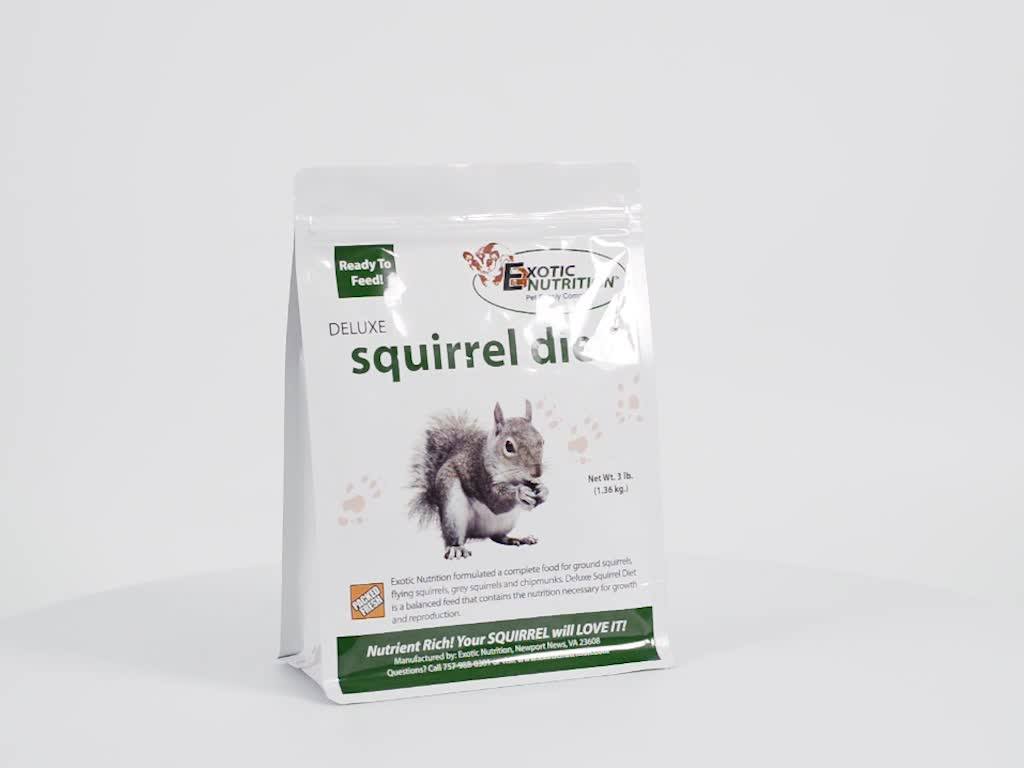 5kg Bird Food Packaging Mylar Bag Standing Plastic Zipper Pouch With