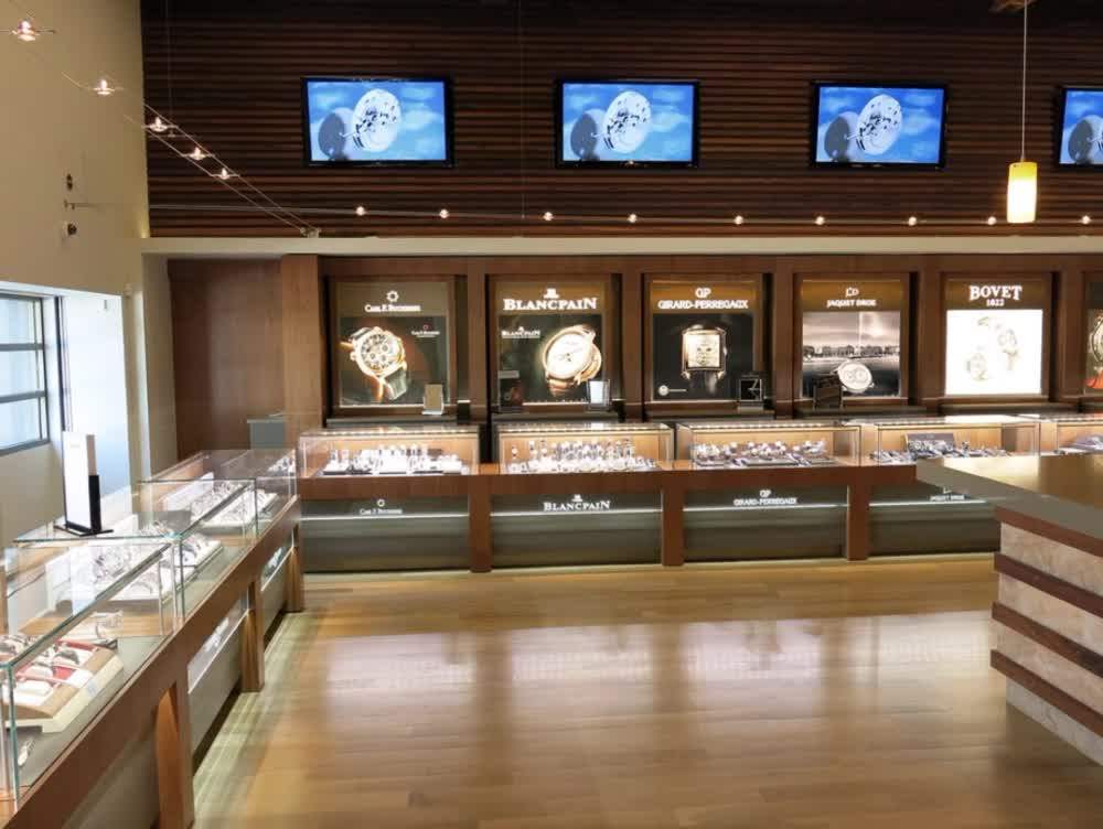 Glass Showcase Wood Showroom Shop Fitting Watch Store Display Furniture