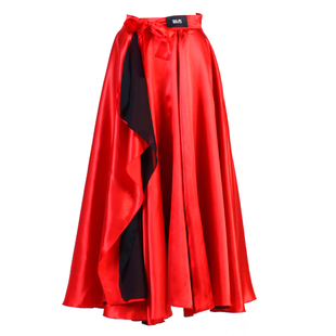 拉丁舞服斗牛舞裙斗牛斗篷舞蹈裙表演比赛成人女练功服半身裙国标