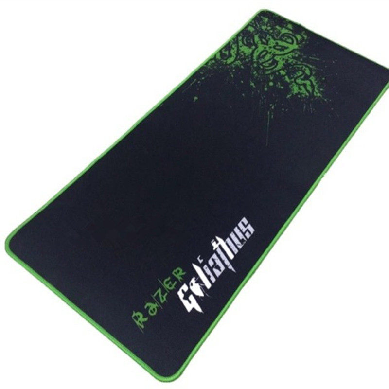 Razer雷蛇游戏鼠标垫超大 lol大号桌垫粗面锁边包边布面键盘垫