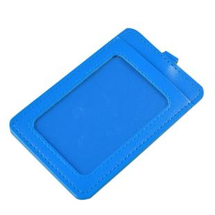 鑫锐双层双卡位皮质证件卡套工作牌工作证胸卡门禁公交卡套工牌胸牌带挂绳定制厂牌学生校园饭卡员工保护套