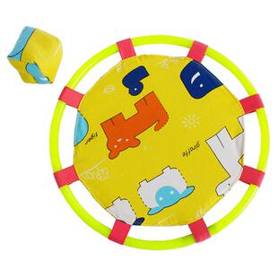 弹弹圈感统训练抛接球儿童大号软飞盘弹弹拍沙包托盘幼儿园户外