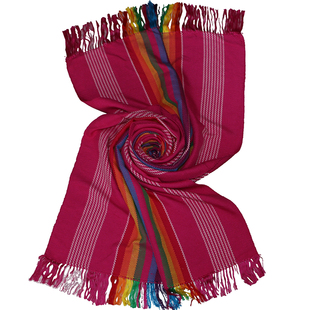 丽江手工加厚披肩围巾云南大理民族风加宽摩挲摩梭编织披风包邮