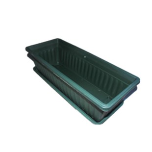 清库存50CM长花盆仅售15.5元 阳台种菜 长方形塑料盆 花盆 带托盘