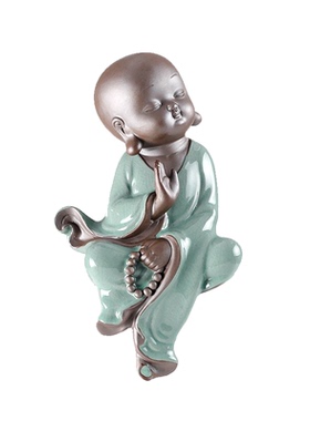 禅意风小和尚家居客厅装饰摆件