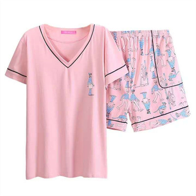 加大码纯棉短裤韩版宽松家居服