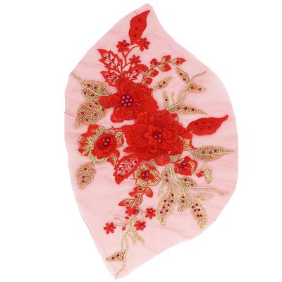 钉珠立体刺绣蕾丝花朵diydiy装饰