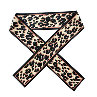 系缠手提包带绑包包手柄小丝带发带ins超仙春秋长条细长豹纹丝巾