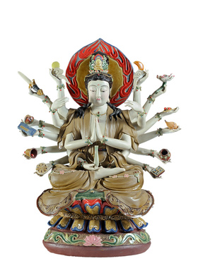 工艺大师中式风家居门石湾陶瓷