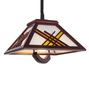 麻将灯 升降灯中式卧室吊灯 书房led 吊灯 可伸缩吊灯带拉手仿古