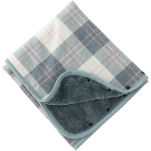 多功能空调毯法兰绒盖毯披肩毯办公室午睡小毛毯珊瑚绒懒人毯斗篷