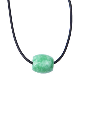 天然转运珠礼物翡冷翠吊坠项链