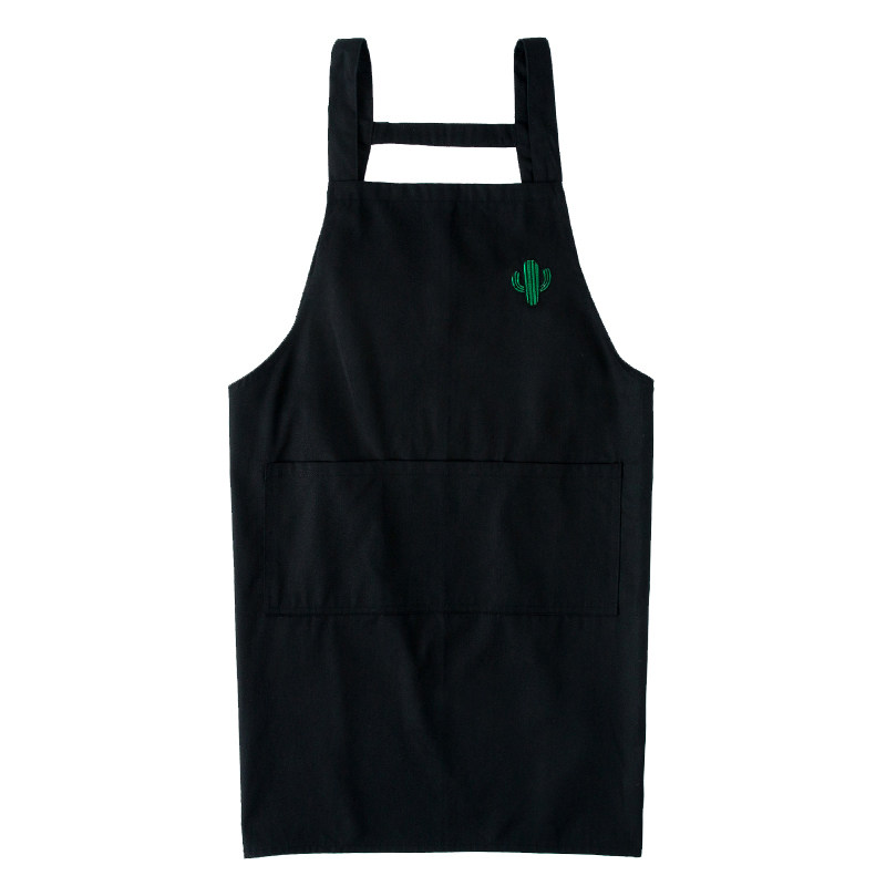 时尚围裙定制印字LOGO厨房家用围腰工作服美甲纯棉女订做男士厨师