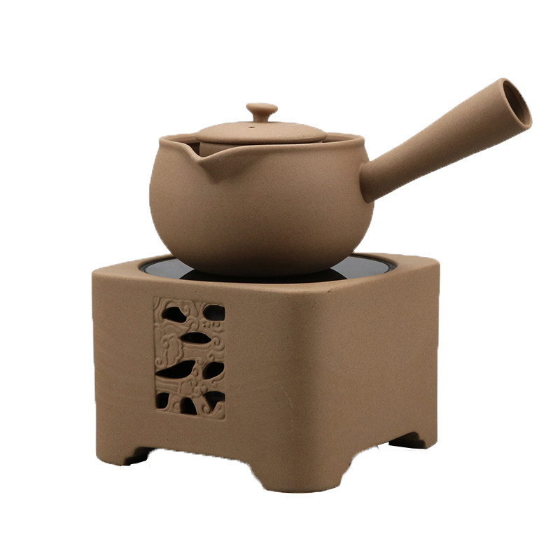 小青柑煮茶壶陶瓷 日式电陶炉烧水壶泡茶具 侧把壶普洱黑茶煮茶器