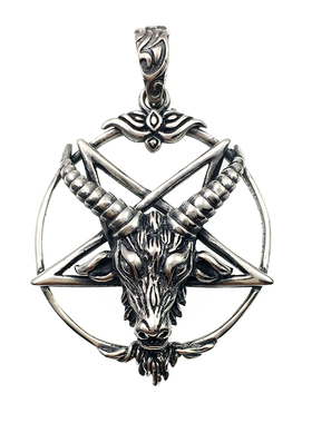 美式嘻哈纯银山羊头吊坠欧美复古