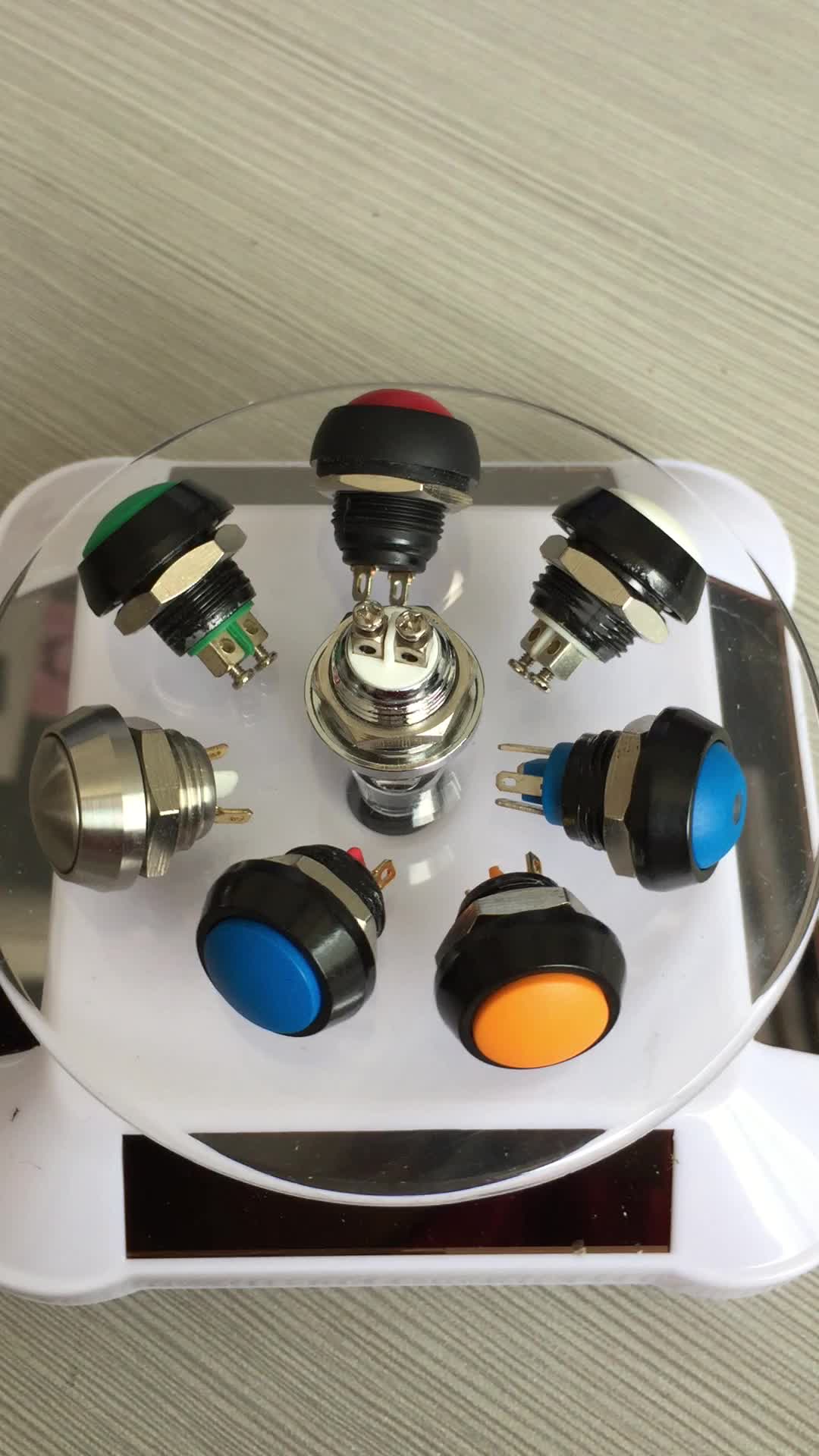 Waterproof Momentary Led Automotive Push On Push Off Tact Switch
