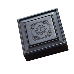 乌木黑檀盒子红木工艺礼品盒首饰盒11*11*4 非常漂亮收藏级