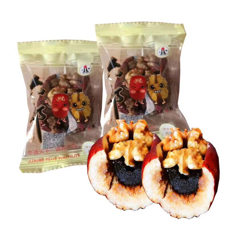 六郎红枣黑枣夹核桃仁 山西柳林特产独立小包装休闲零食500g
