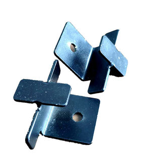 瓷砖展架挂钩配件冲孔管挂板上中下钩子固定卡扣地砖陶瓷挂钩托码