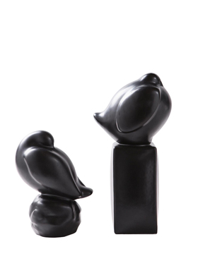 新中式风黑色现代简约样板间小鸟