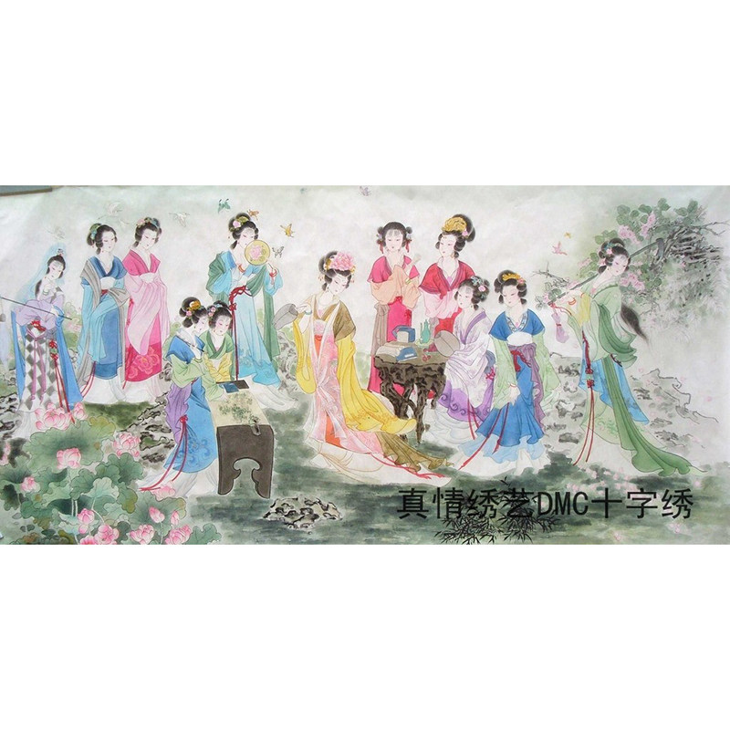 包邮大画正品红楼梦金钗十字绣