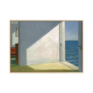 靠海的房间 Edward Hopper爱德华霍普小众装饰画卧室书房客厅挂画