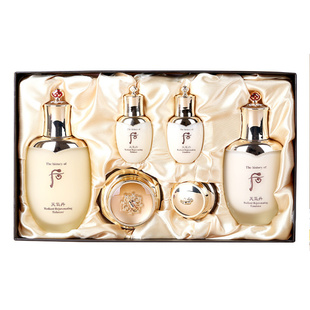 韩国天气丹套装新版Whoo后水乳面霜三件套盒 紧致修护补水保湿