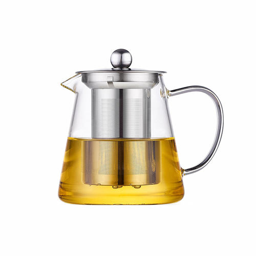 加厚玻璃茶壶耐热烧水壶小号功夫茶具泡茶小壶不锈钢过滤煮冲茶器