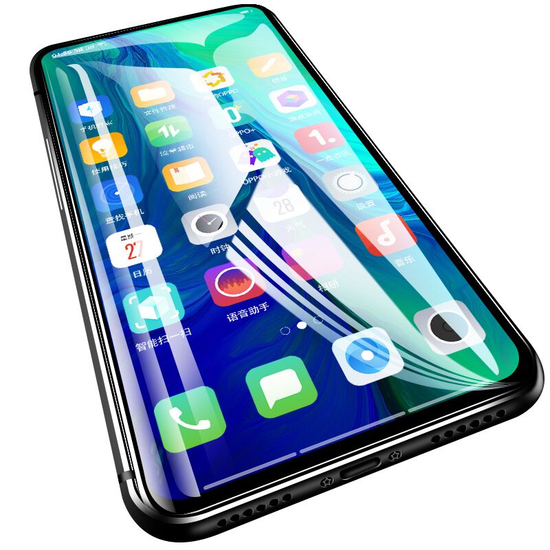 适用realmeq钢化膜防窥Realmex防窥膜x50全屏realme x青春版大师realmex2防偷窥x50m手机o