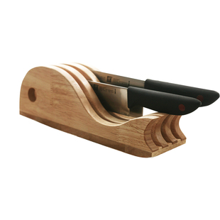 刀架实木质酒饭店厨房家用收纳刀座小型简易放刀架单独商用抽屉式