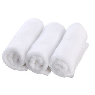 50条装酒店宾馆洗浴桑拿劳保一次性纯棉白毛巾加厚吸水批發包邮