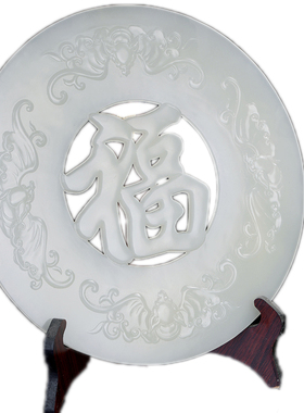 天然阿富汗白玉手工开业礼品桌面