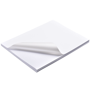 防水A4不干胶打印纸标签纸贴纸PP合成纸哑面珠光膜亮面空白手写背胶纸a4不粘胶喷墨激光打印白色标记标签粘纸