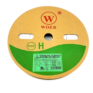 包邮 黑色WOER沃尔环保阻燃无卤低烟绝缘热缩管0.5/0.6/0.8-250mm