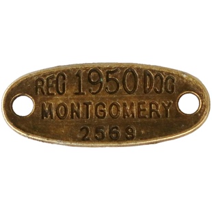 旅行者笔记本双孔吊牌 复古金属挂件英文字母铭牌 TN手帐挂饰