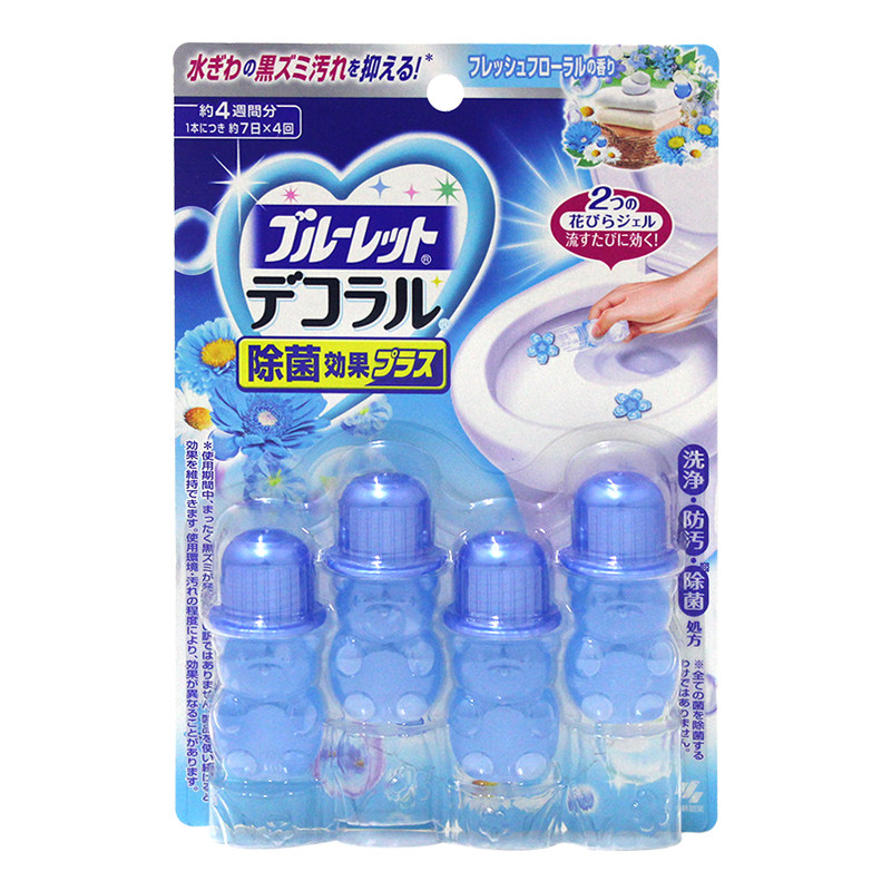 日本小林制药厕所马桶小花清洁空气清新除臭芳香花瓣开花洁厕凝胶