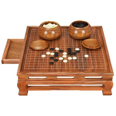 御圣实木古典天然石玛瑙围棋盘
