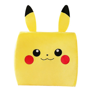 皮卡丘记忆棉椅子靠垫靠背办公室客厅沙发卡通汽车座椅护腰腰靠