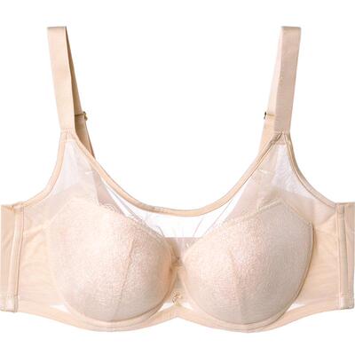 Comfit大码文胸蕾丝聚拢内衣女