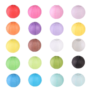 婚礼灯笼挂饰手工diy折叠灯罩春节中秋元宵节装饰日式彩色纸灯笼