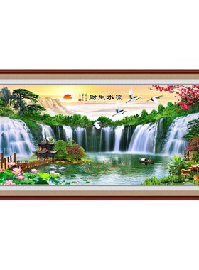 简约风景钻石画满钻现代十字绣