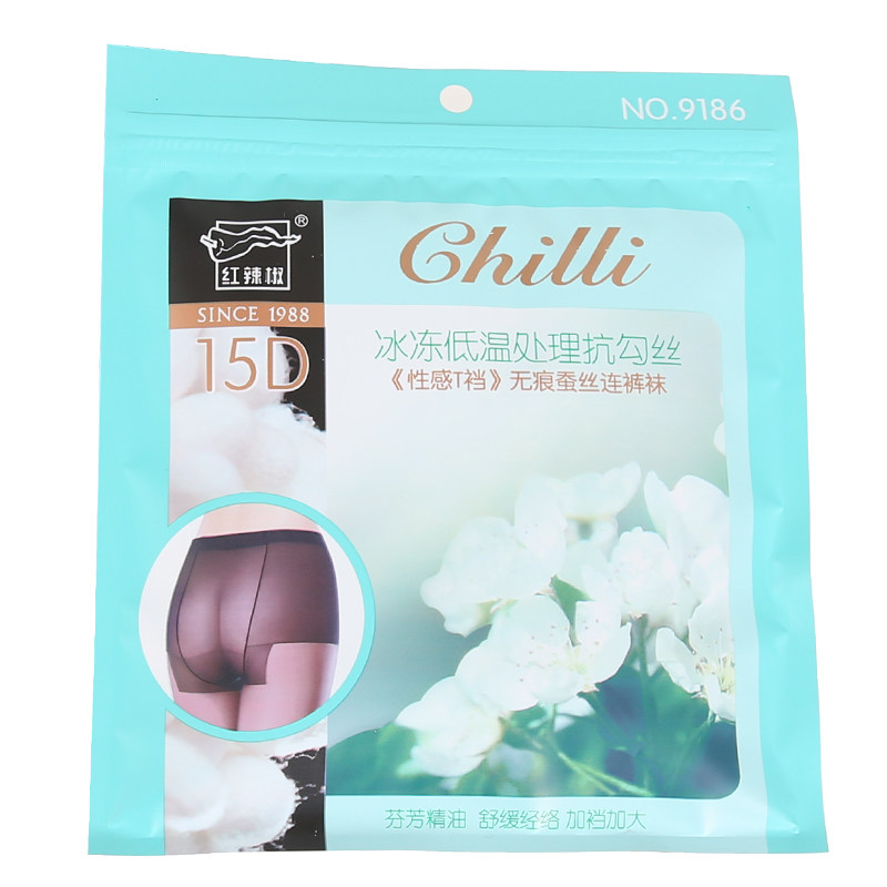 红辣椒冰冻丝袜9183袜子女薄款夏季女连裤袜防勾丝性感加裆加大码