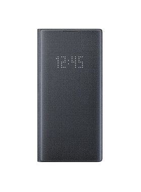 三星note10+plus手机壳原装官方LED智能保护套翻盖式防摔皮套韩国