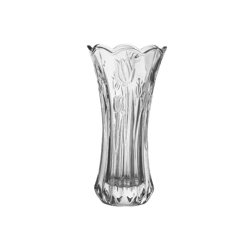 玻璃花瓶 透明 富贵竹大号水培容器插百合干花康乃馨摆件客厅加厚