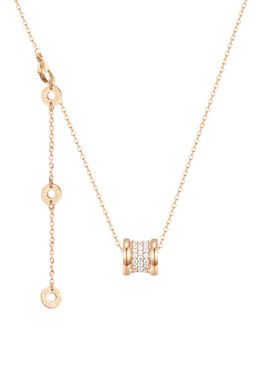 JOJO满钻小蛮腰项链女彩金锆石