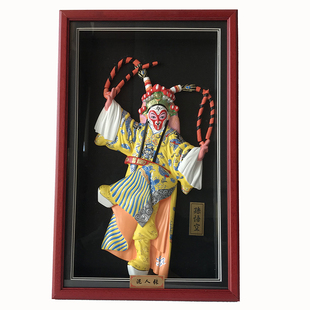 泥人张齐天大圣天津地方中国特色手工艺品礼品关羽正品脸谱彩塑泥